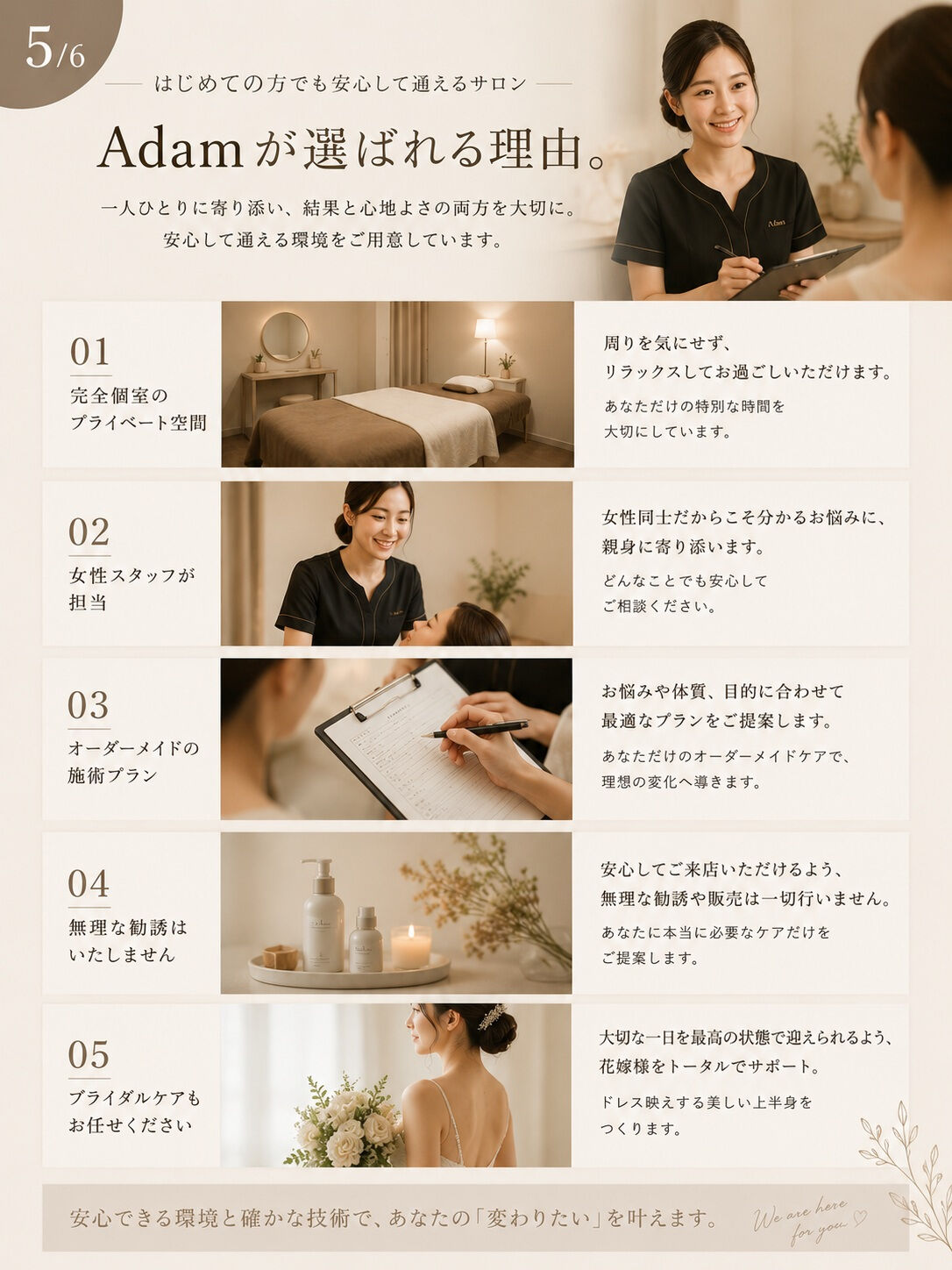 美しさは、変えられます