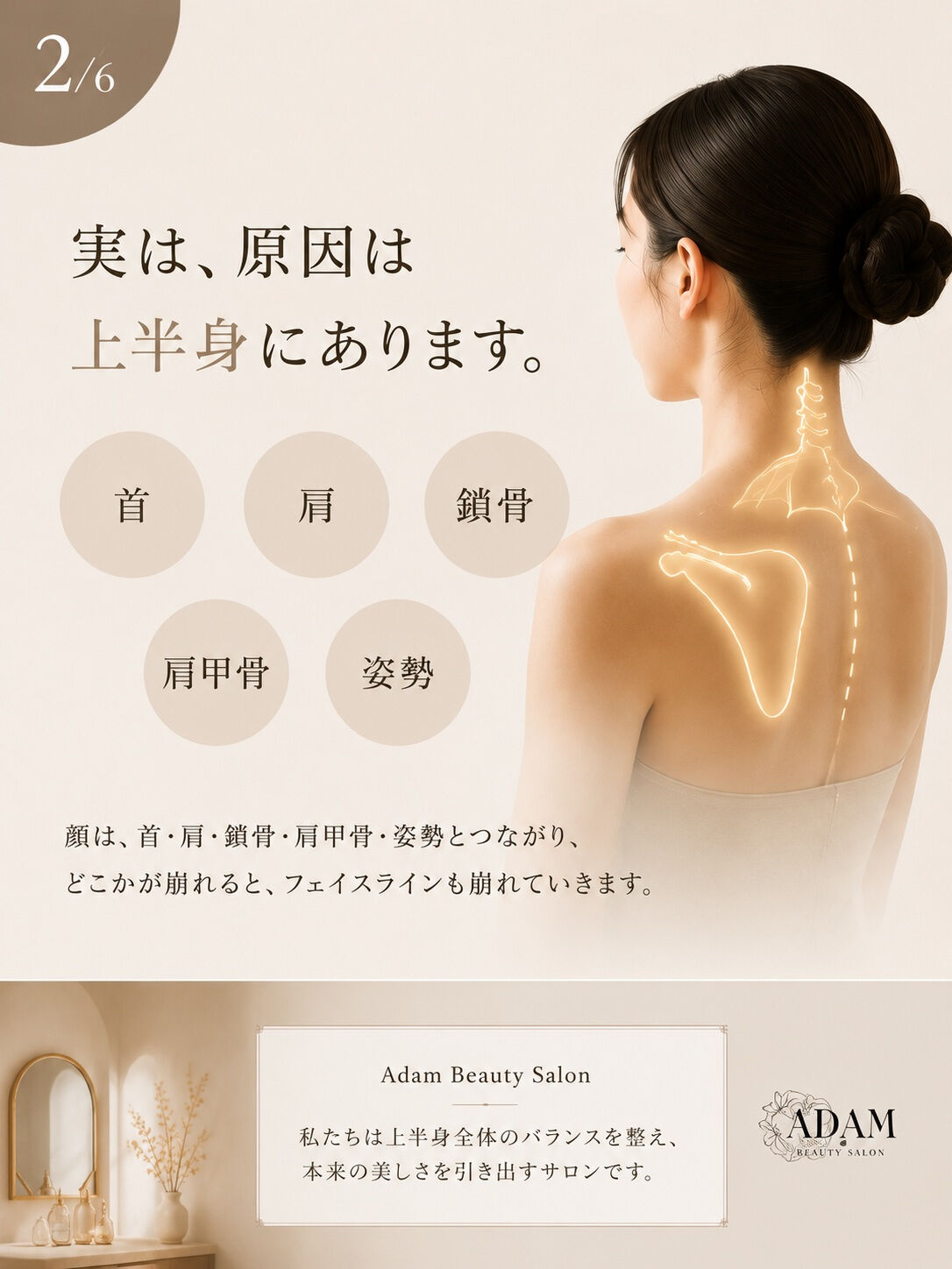 顔だけ変えても、また戻ってしまう