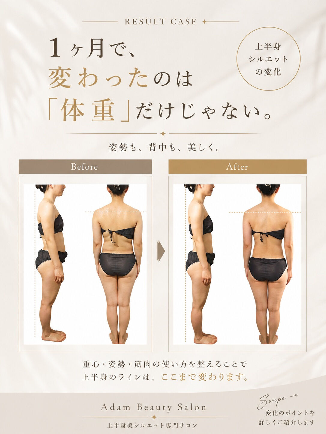 1ヶ月で変わったのは、体重だけじゃない