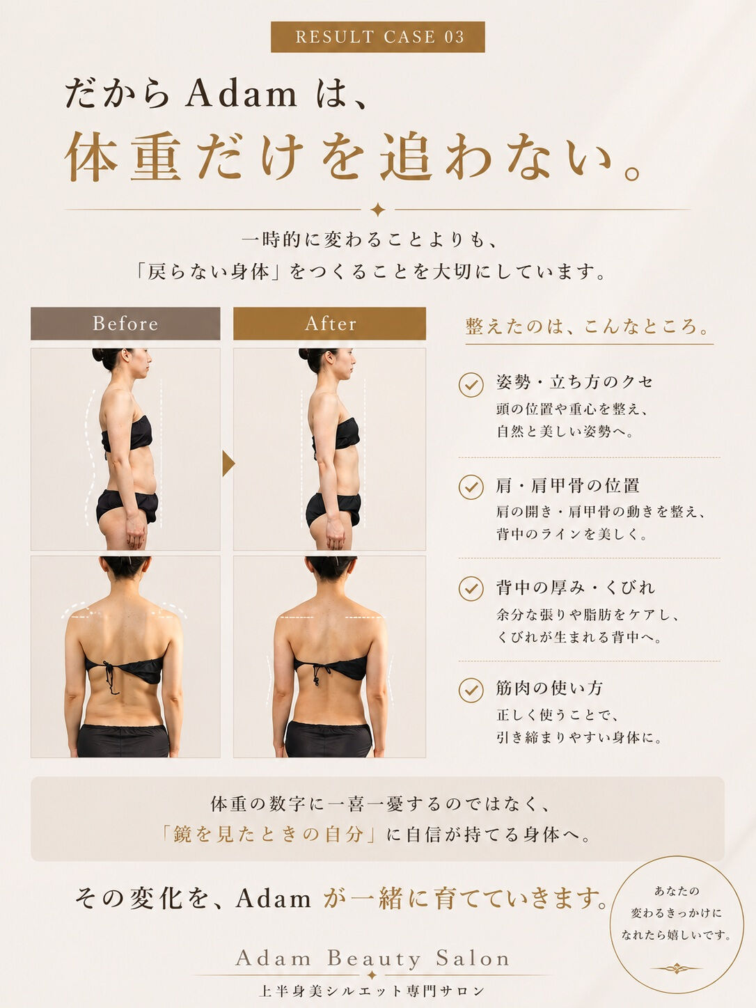 1ヶ月で変わったのは、体重だけじゃない